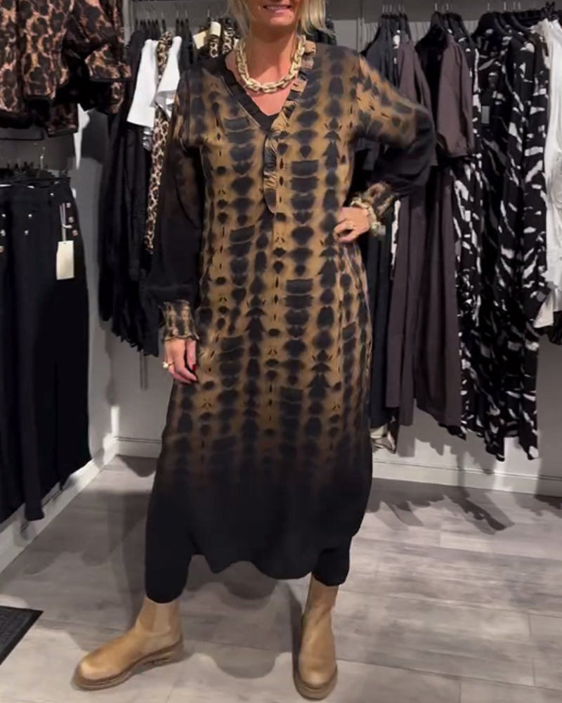 Héloïse™ - Versatile brown feminine dress
