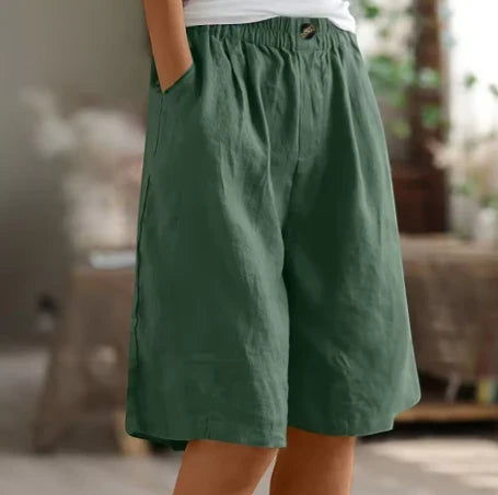 Women's Long Bermuda Shorts with Pockets