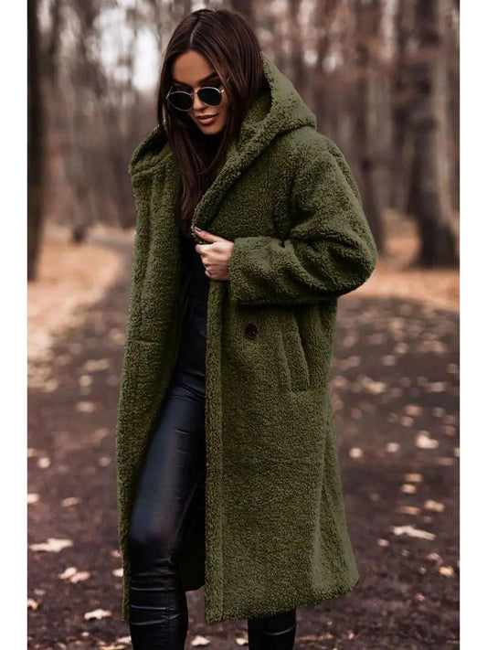 Women’s Long Casual Coat with Hood