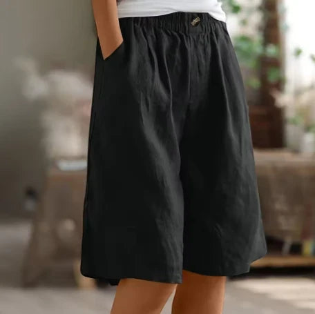 Women's Long Bermuda Shorts with Pockets