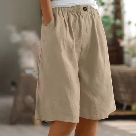 Women's Long Bermuda Shorts with Pockets