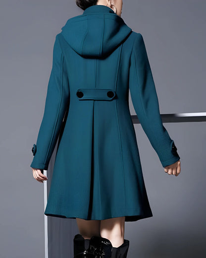 Women’s Casual Longline Coat with Hood