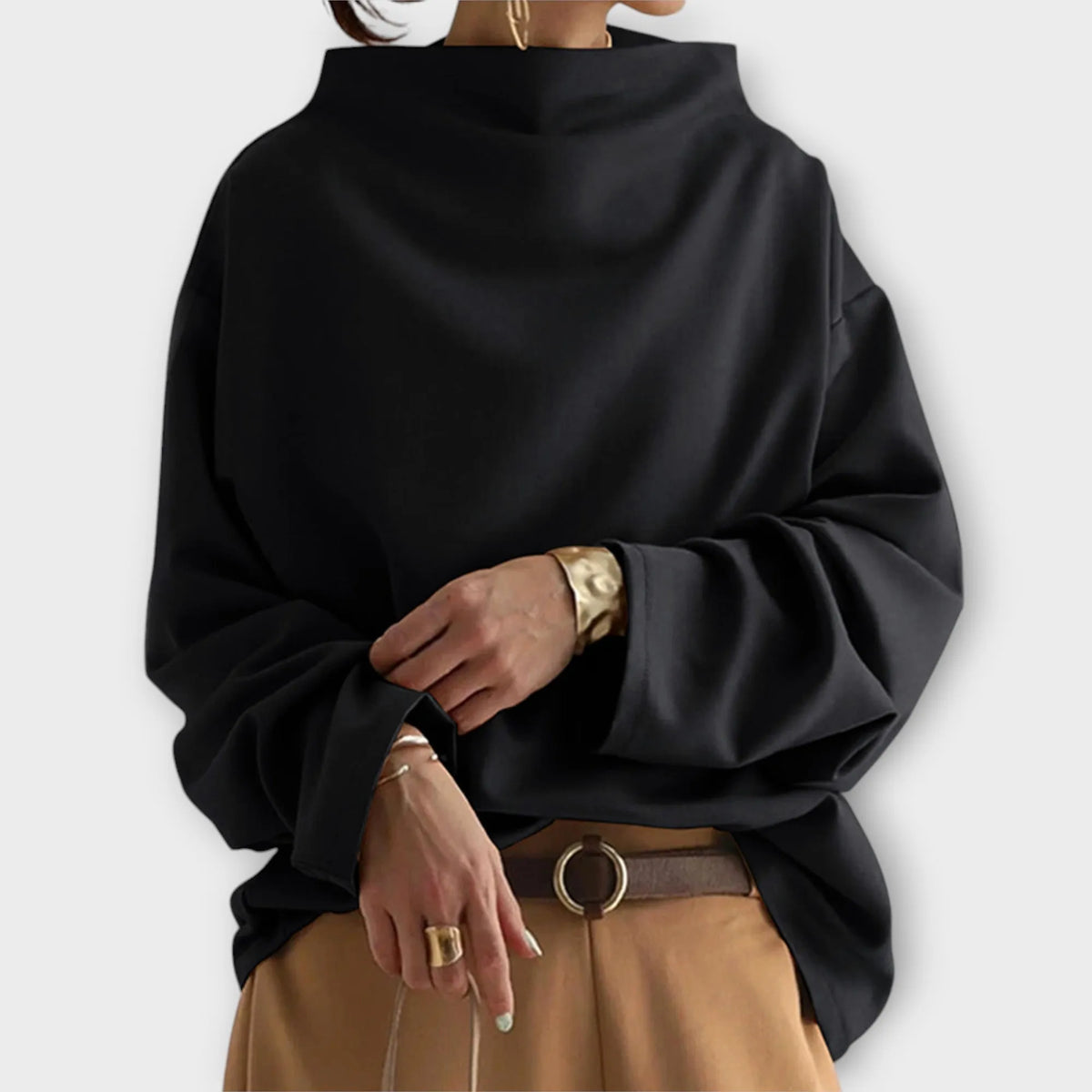 Women’s Casual Oversized Sweater with Relaxed Fit