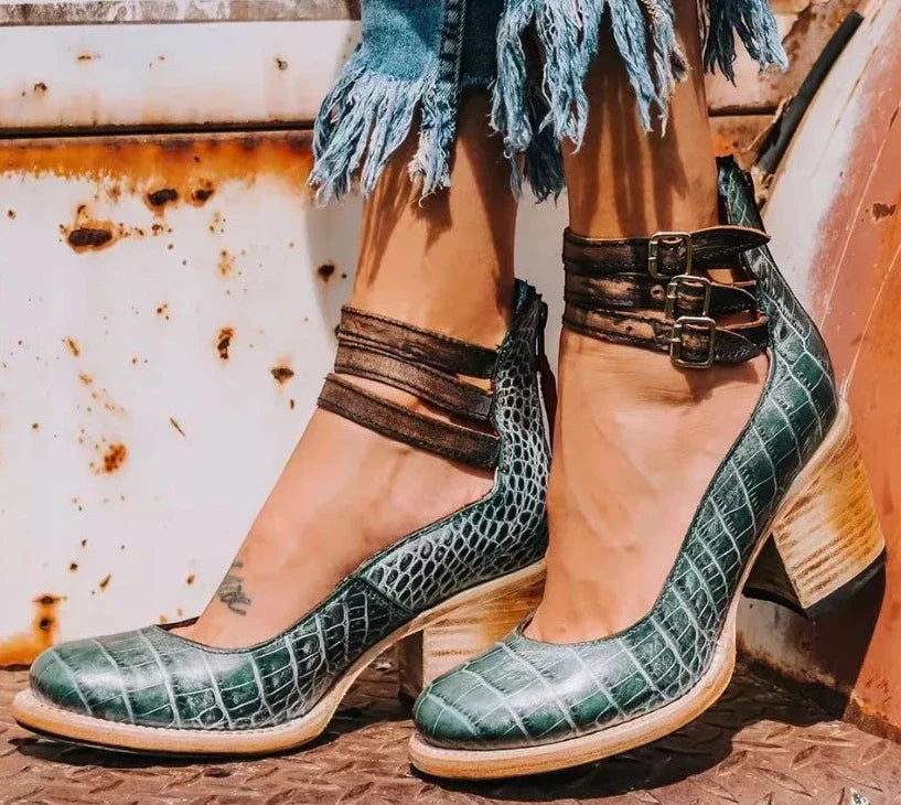 Women's Dressy Casual Sandals with Arch Support and Velcro Strap