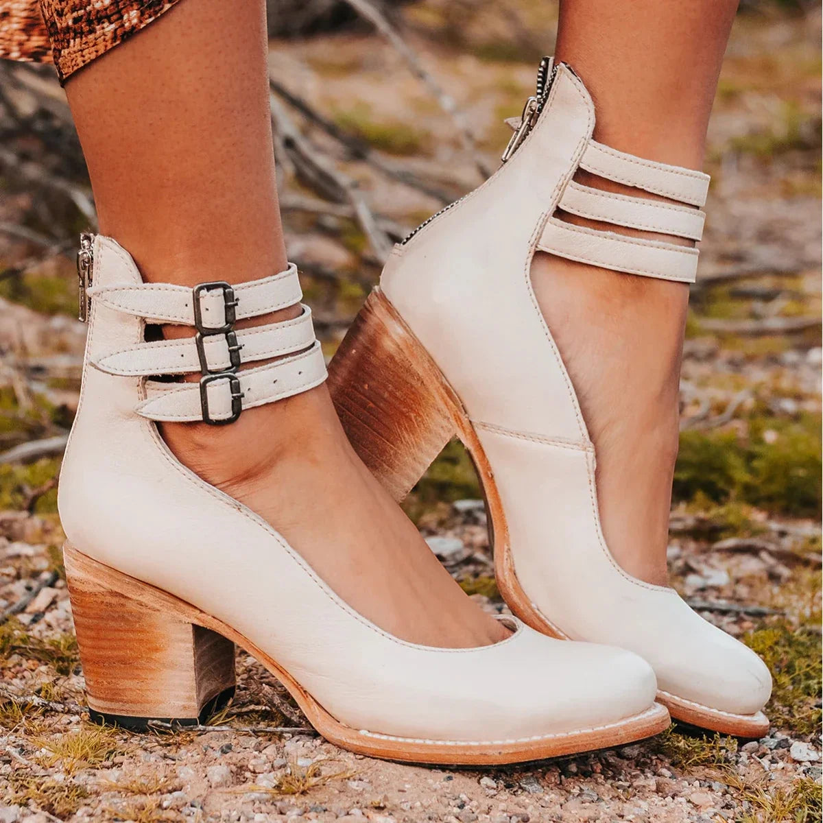 Women's Dressy Casual Sandals with Arch Support and Velcro Strap