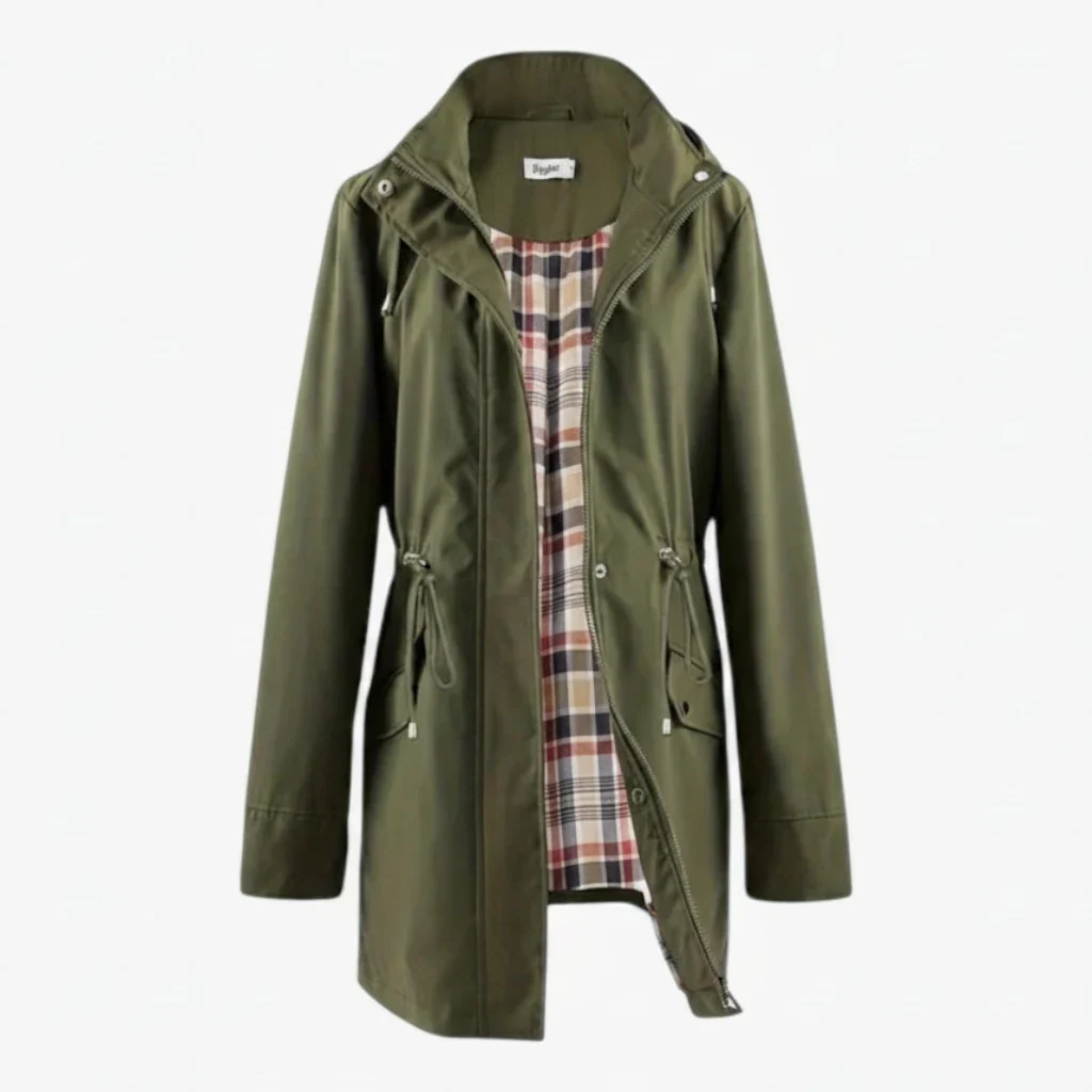 Women's Lightweight Long Jacket with Hood