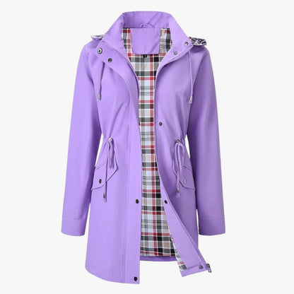 Women's Lightweight Long Jacket with Hood