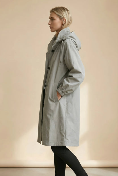 Women’s Long Casual Coat with Pockets