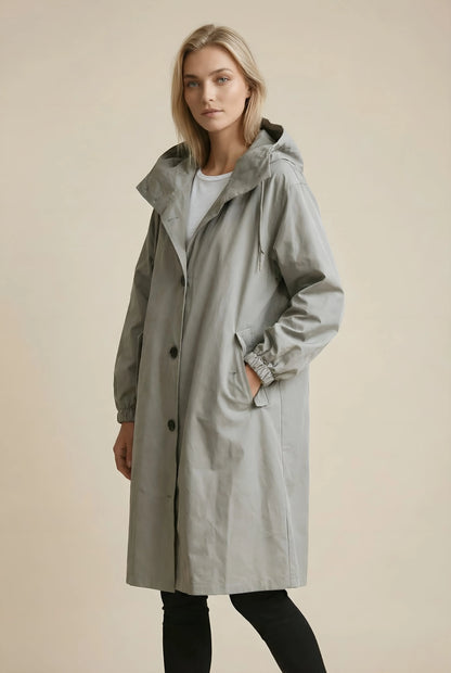 Women’s Long Casual Coat with Pockets