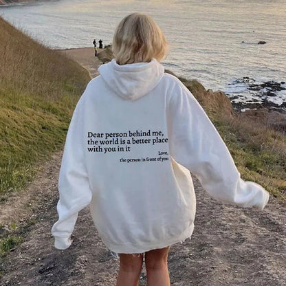 Women’s Oversized Soft Hoodie with Ribbed Cuffs