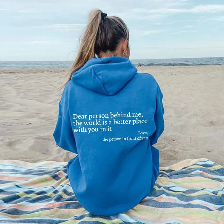 Women’s Oversized Soft Hoodie with Ribbed Cuffs