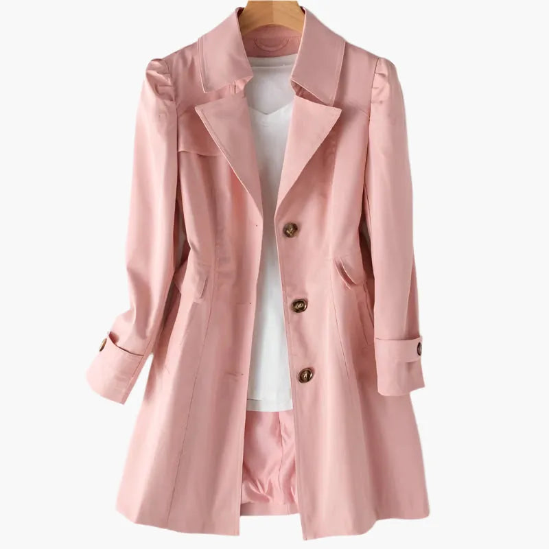 Women’s Tailored Casual Coat with Pockets