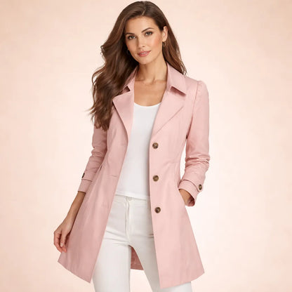 Women’s Tailored Casual Coat with Pockets