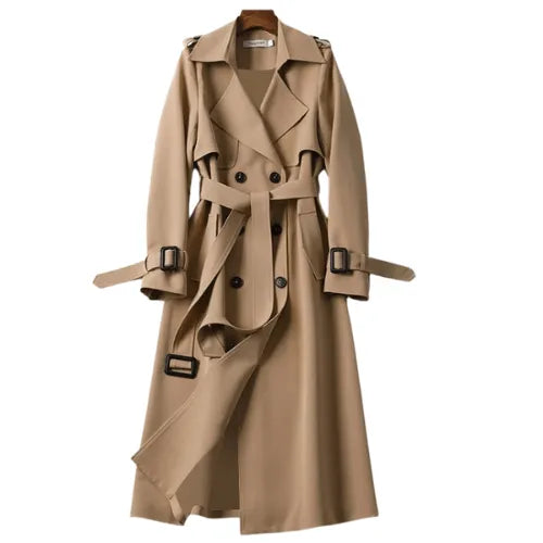 Women’s Vintage Lightweight Coat with Belted Waist