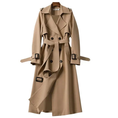 Women’s Vintage Lightweight Coat with Belted Waist
