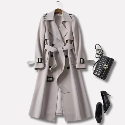 Women’s Vintage Lightweight Coat with Belted Waist
