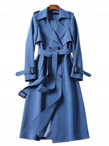 Women’s Vintage Lightweight Coat with Belted Waist